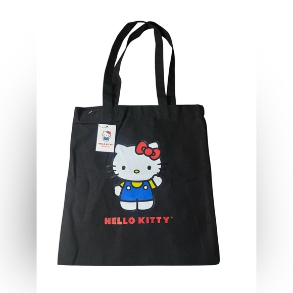 Hello Kitty Black Graphic Tote black bag New with tags - Picture 4 of 8